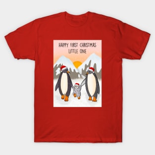 PENGUIN FIRST CHRISTMAS LITTLE ONE T-Shirt